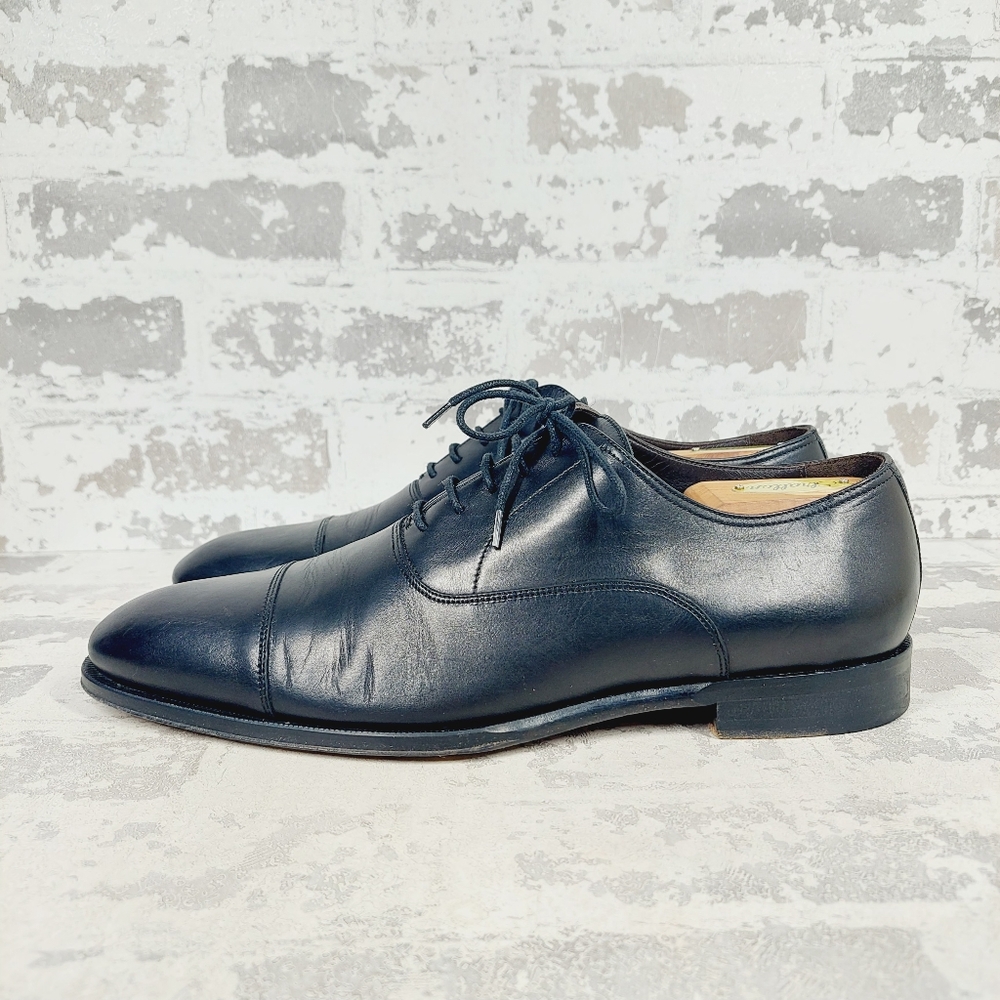 The Boot New York Adam Derrick Mens Black Leather Oxfords F197